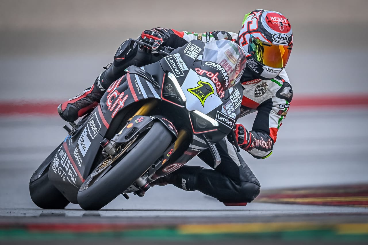 GTlife rider on a Ducati Panigale leaning into a circuit corner