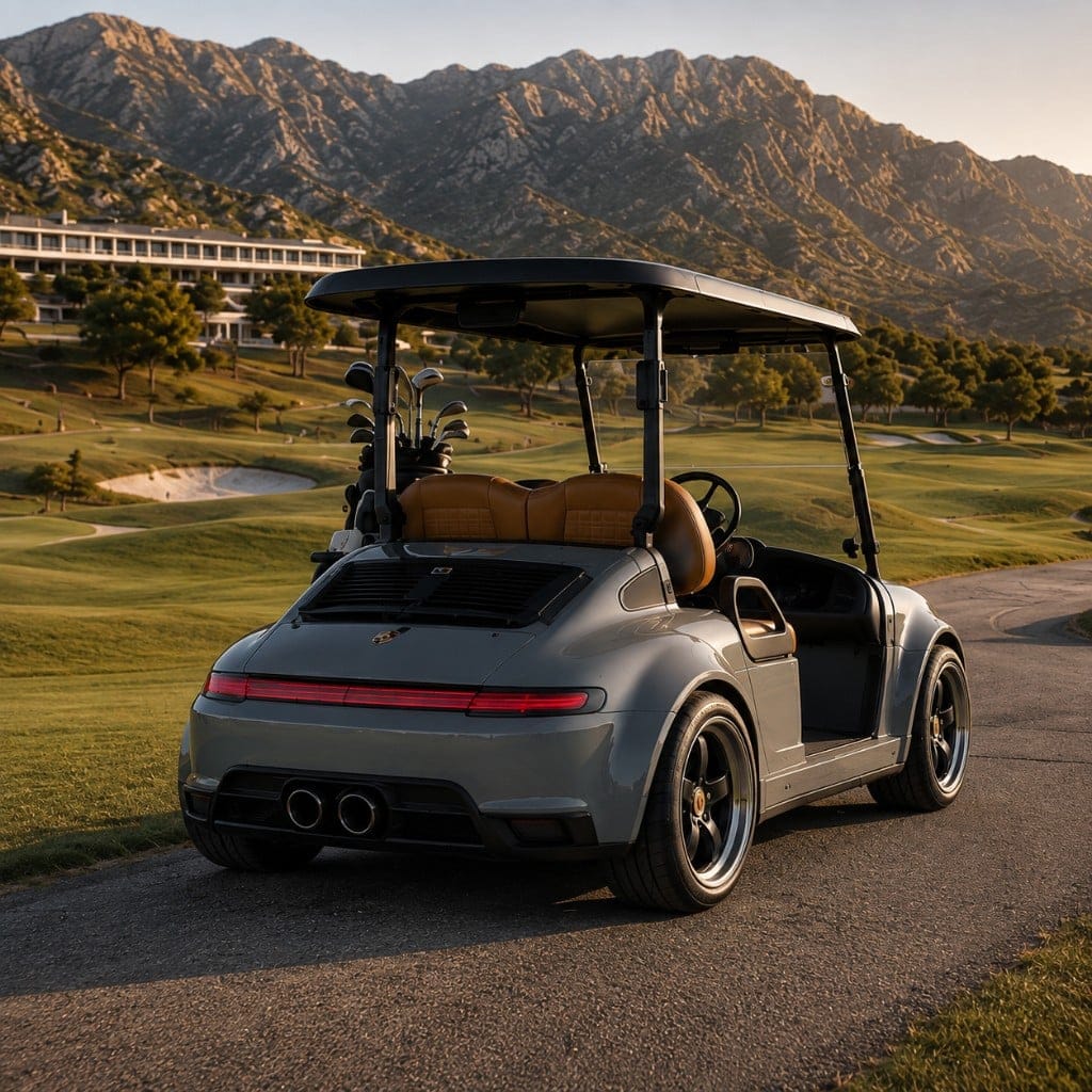 Detail of a custom GTlife Boutique golf cart