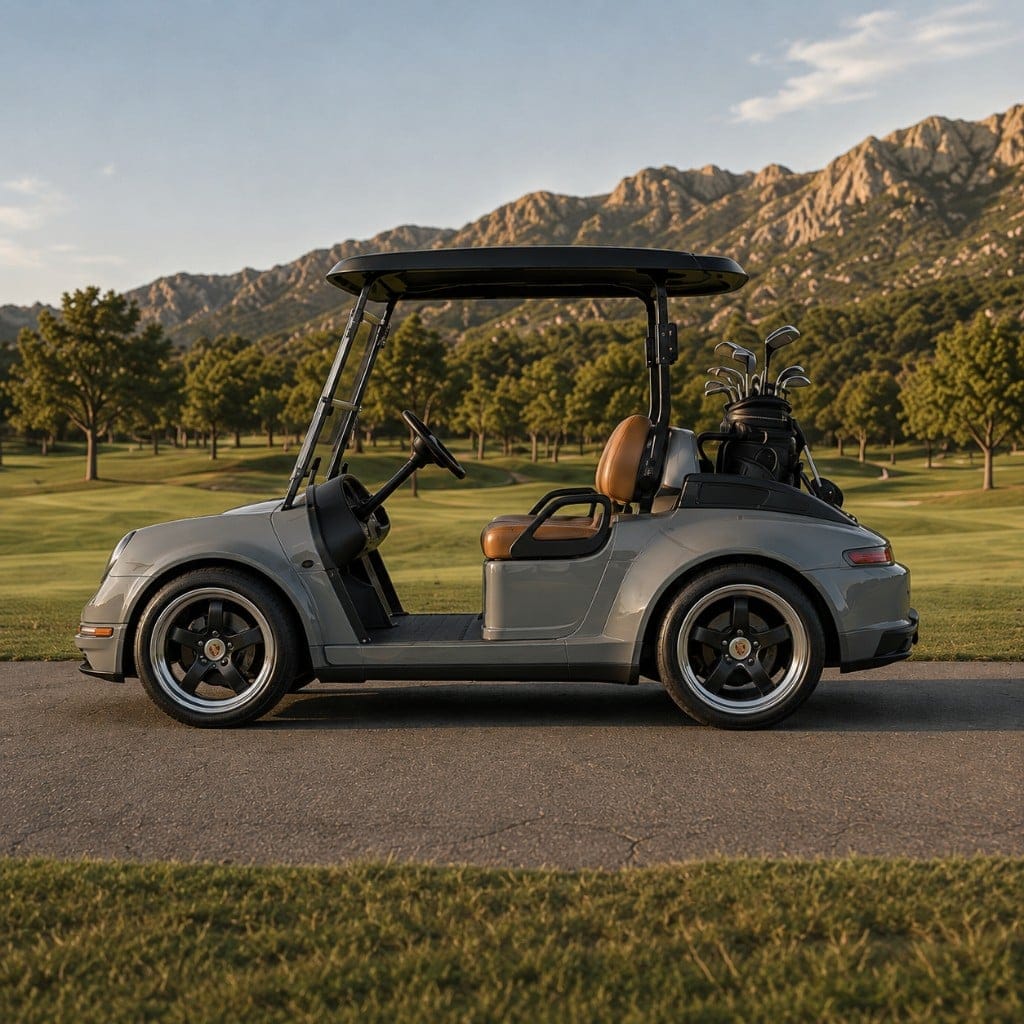 Finishes on a bespoke GTlife Boutique golf cart