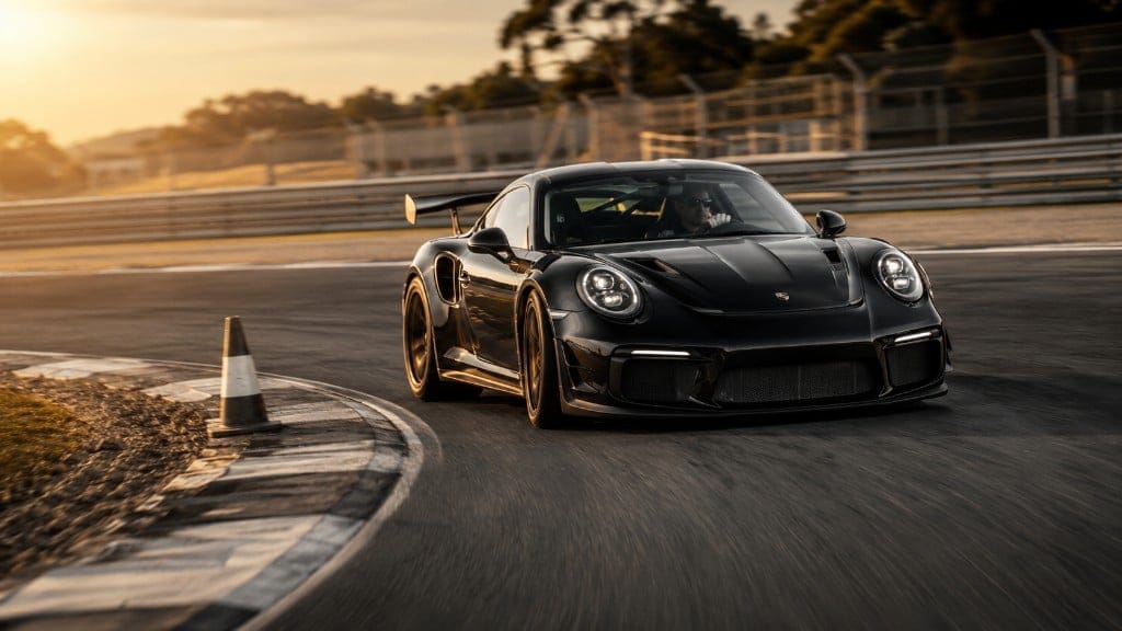 GTlife circuit driving at sunset