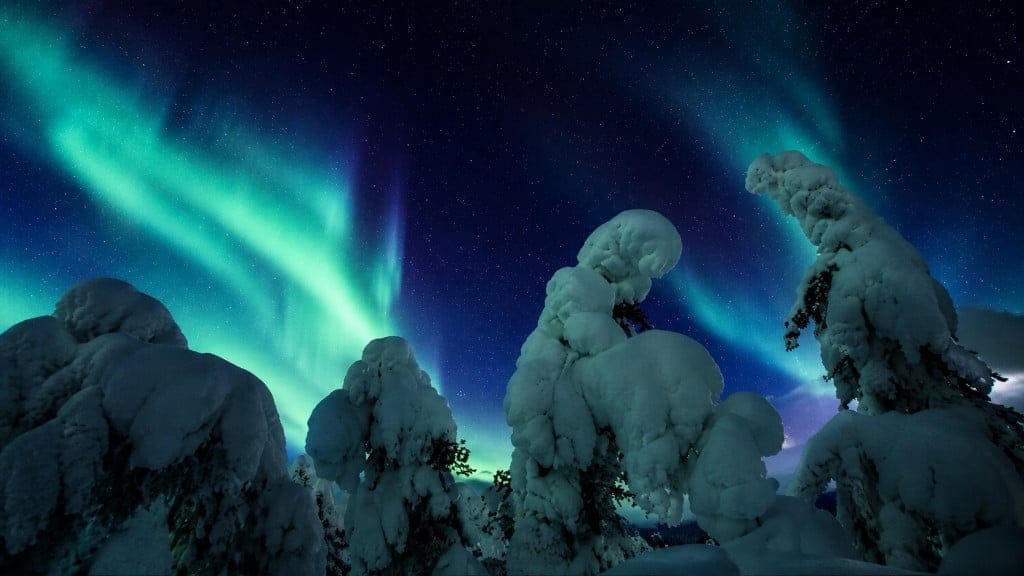 Northern lights at a GTlife Winter Stage experience