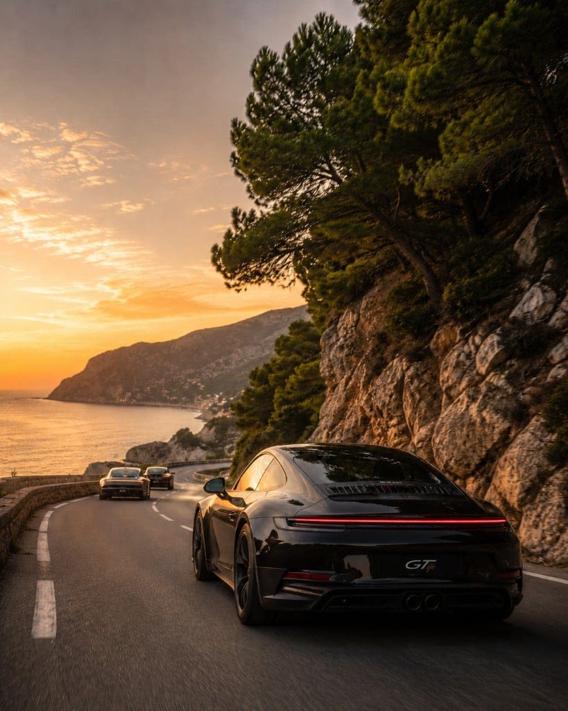 GTlife route stop with supercars