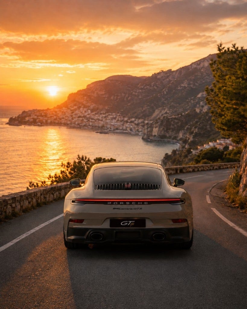 GTlife supercar on a coastal road