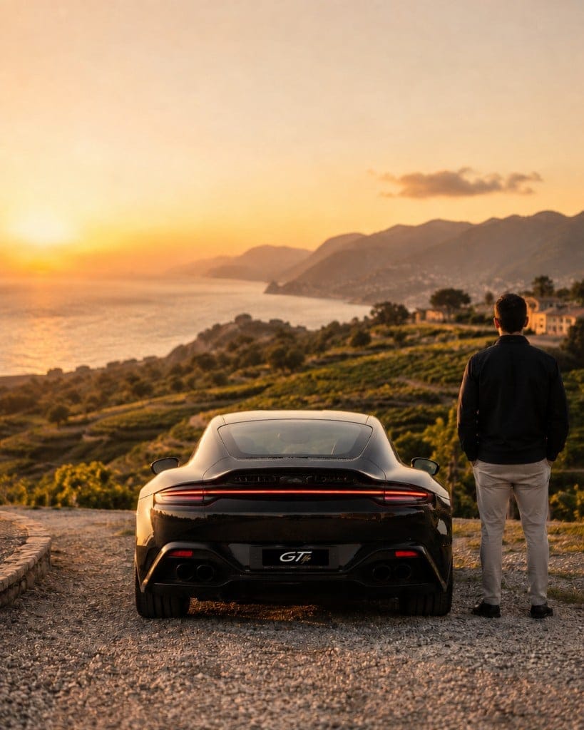 Sunset on a scenic route organised by GTlife