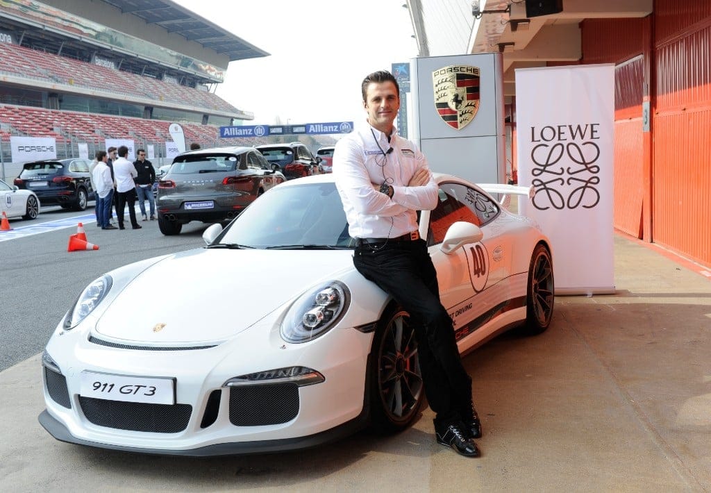 GTlife instructor with a Porsche 911 GT3 in the paddock at a track day