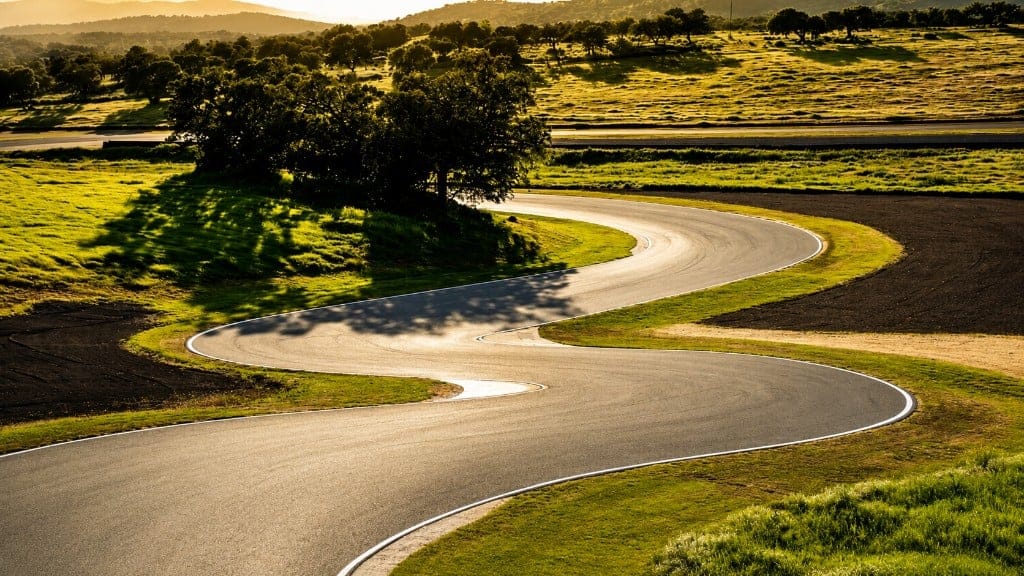 Curves of the Ascari Private Circuit at sunset, GTlife track days